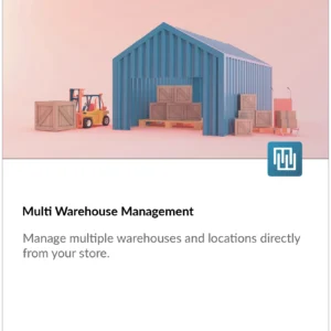 Manage and sync multiple stock locations directly from your store.