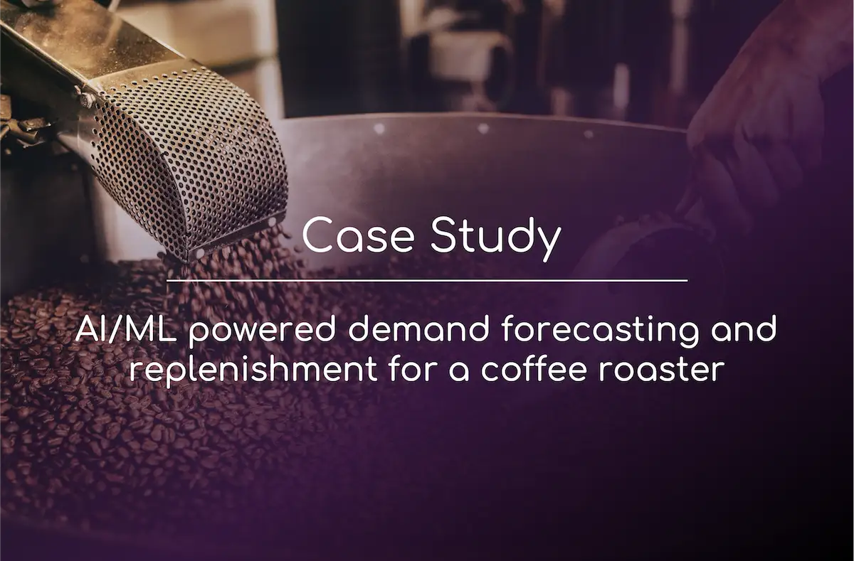 AI-based replenishment for a coffee roaster